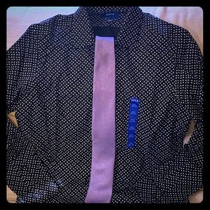 Black and White Patterned Apt 9 Dress Shirt